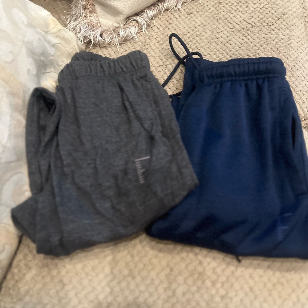 SOLD 2 pair Tall Men's Navy and Gray Sweat Pants